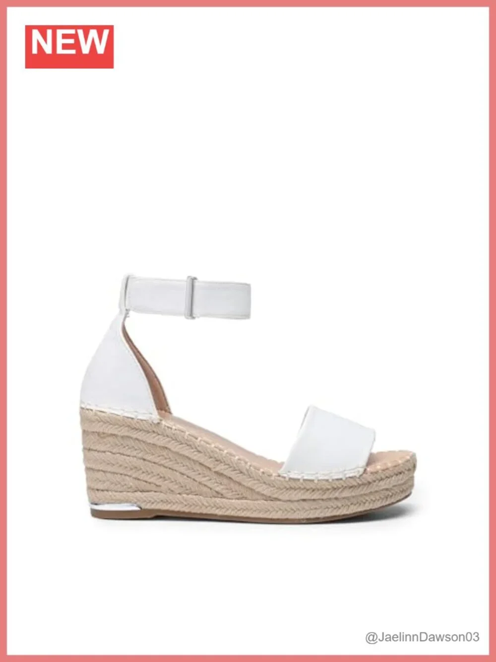 Wedge Platform Summer Sandals with Raffia Wedge Heel & Ankle Strap